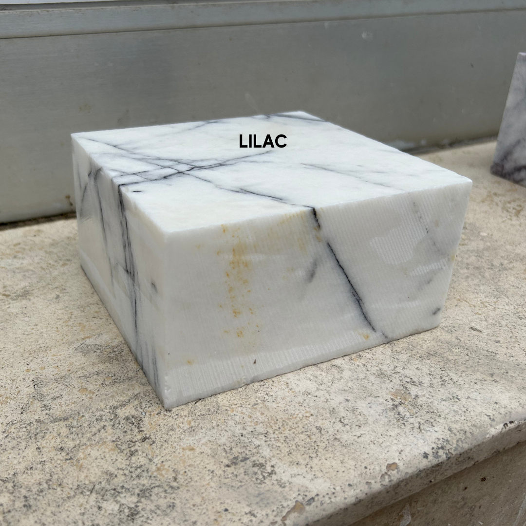 Lilac Marble Stone for Carving Sculpture, White Marble Block for Stone Carving,  Stone Hardness Mohs 3 Ideal for Beginners and Experts