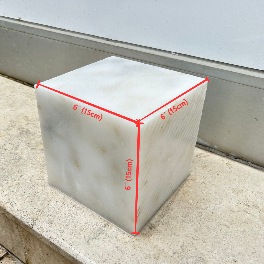 Marble Stone for Carving Sculpture, Calacatta Gold White Marble Block for Stone Carving, Ideal for Sculpting for Beginners and Experts