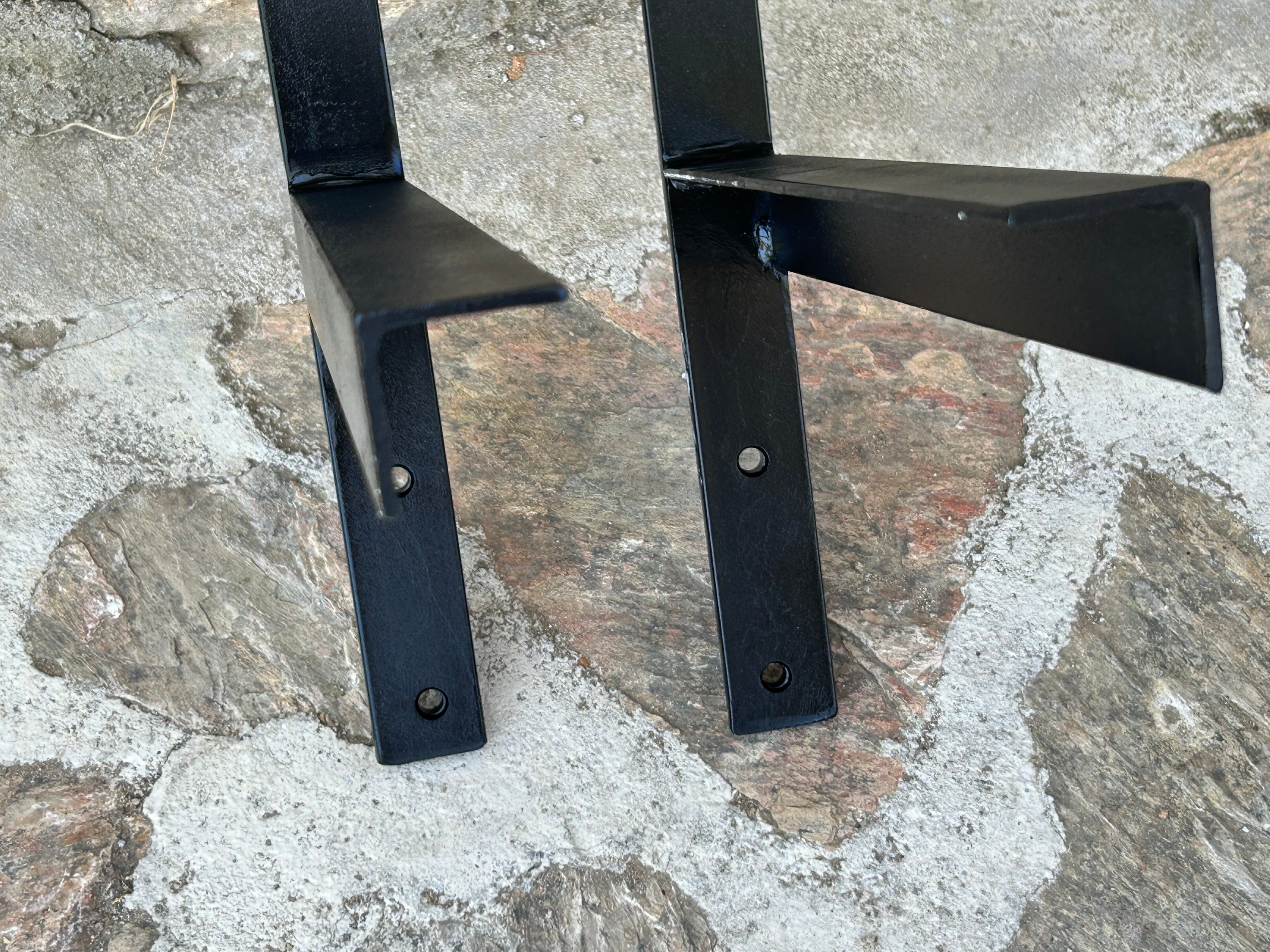 Steel Brackets for Wall Mounted Marble Sinks, Floating Vanity Brackets, Wall Mounting Bracket Support, Console Sink Wall Hanging Brackets