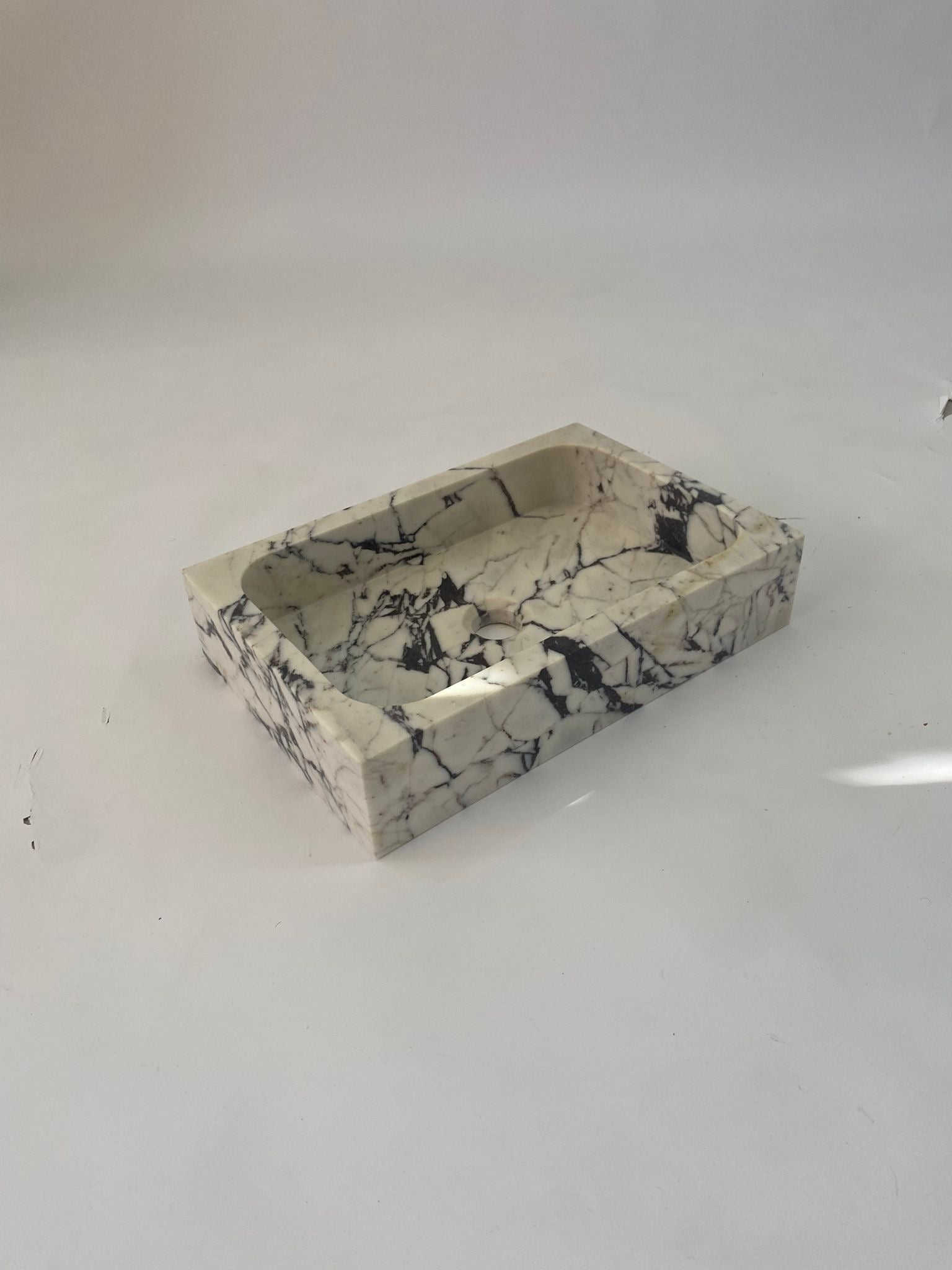 Lilac Marble Sink, Rectangular Vessel Sink, Farmhouse Sink, Marble Washbasin, Antique Marble For Bathroom Vanity Top