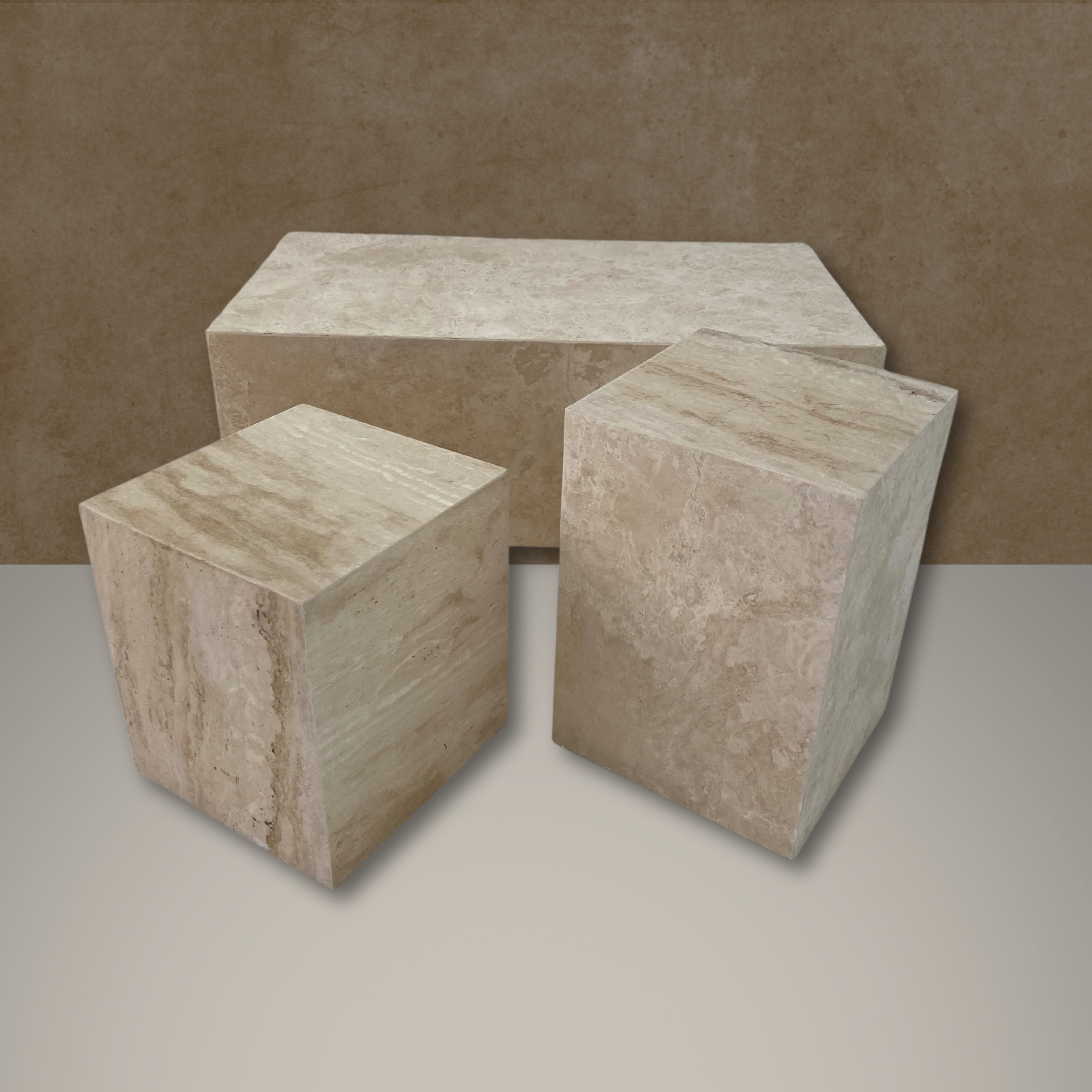 Plinth Marble Small Table, Cube Marble Side Table, Stone Coffee Table, Garden Cocktail Table, Modern Home Decor (Copy) (Copy)