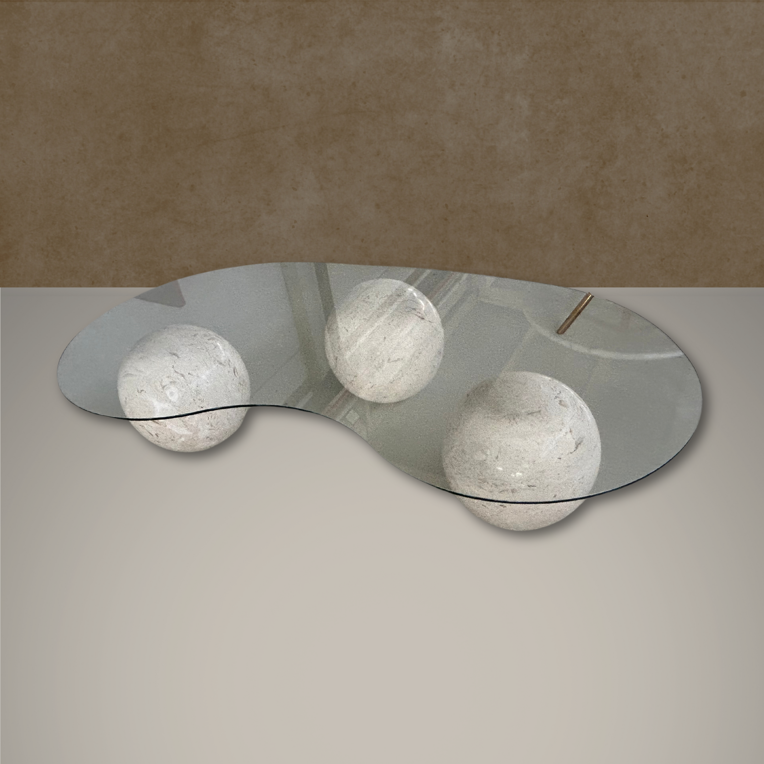 Carrara Sphere Table Base, White Stone Coffee Table Base, Modern Marble Table, Contemporary Table
