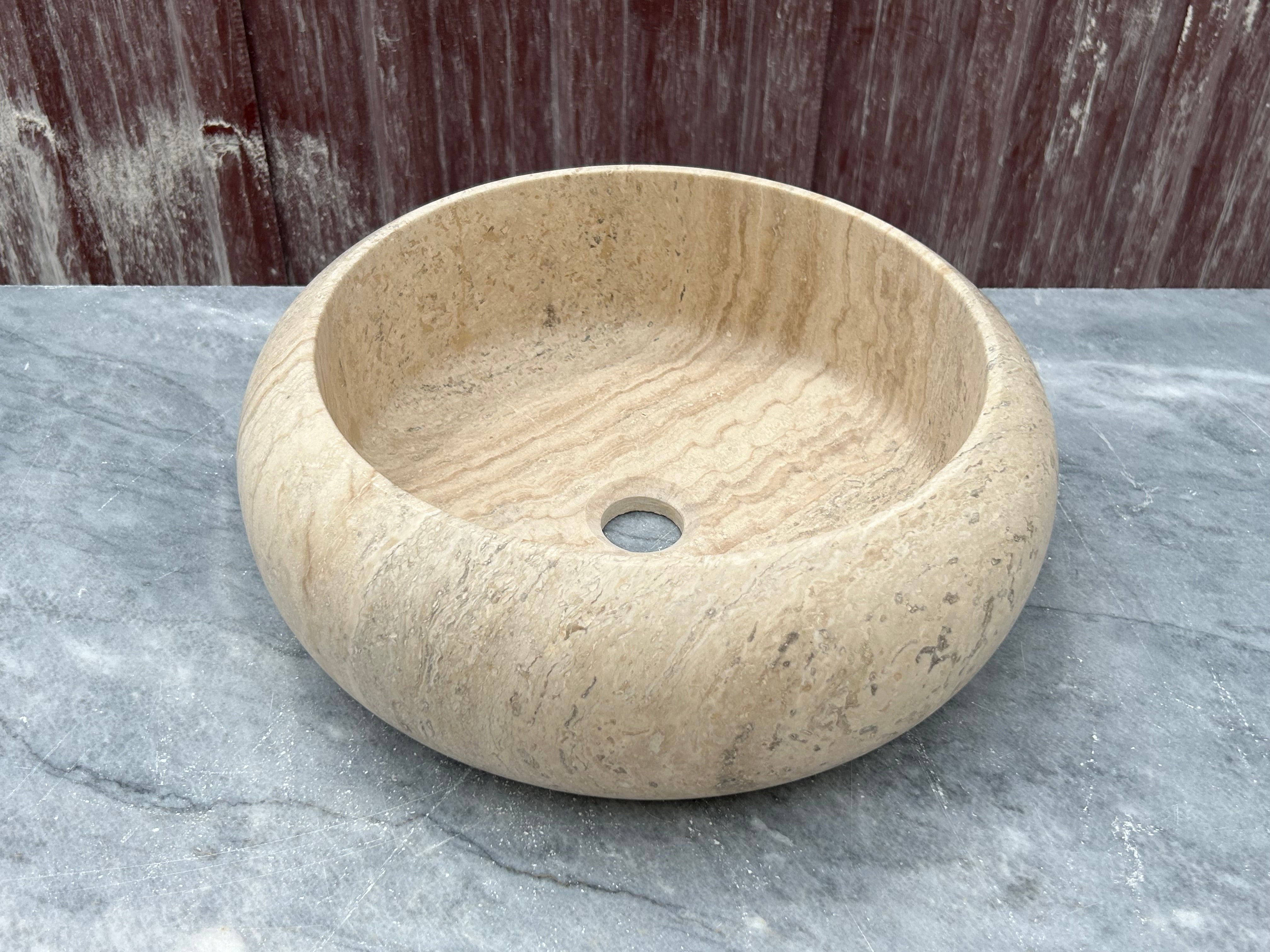 Travertine Sink, Vessel Sink, Farmhouse Sink, Marble Washbasin, Marble For Bathroom Vanity Top