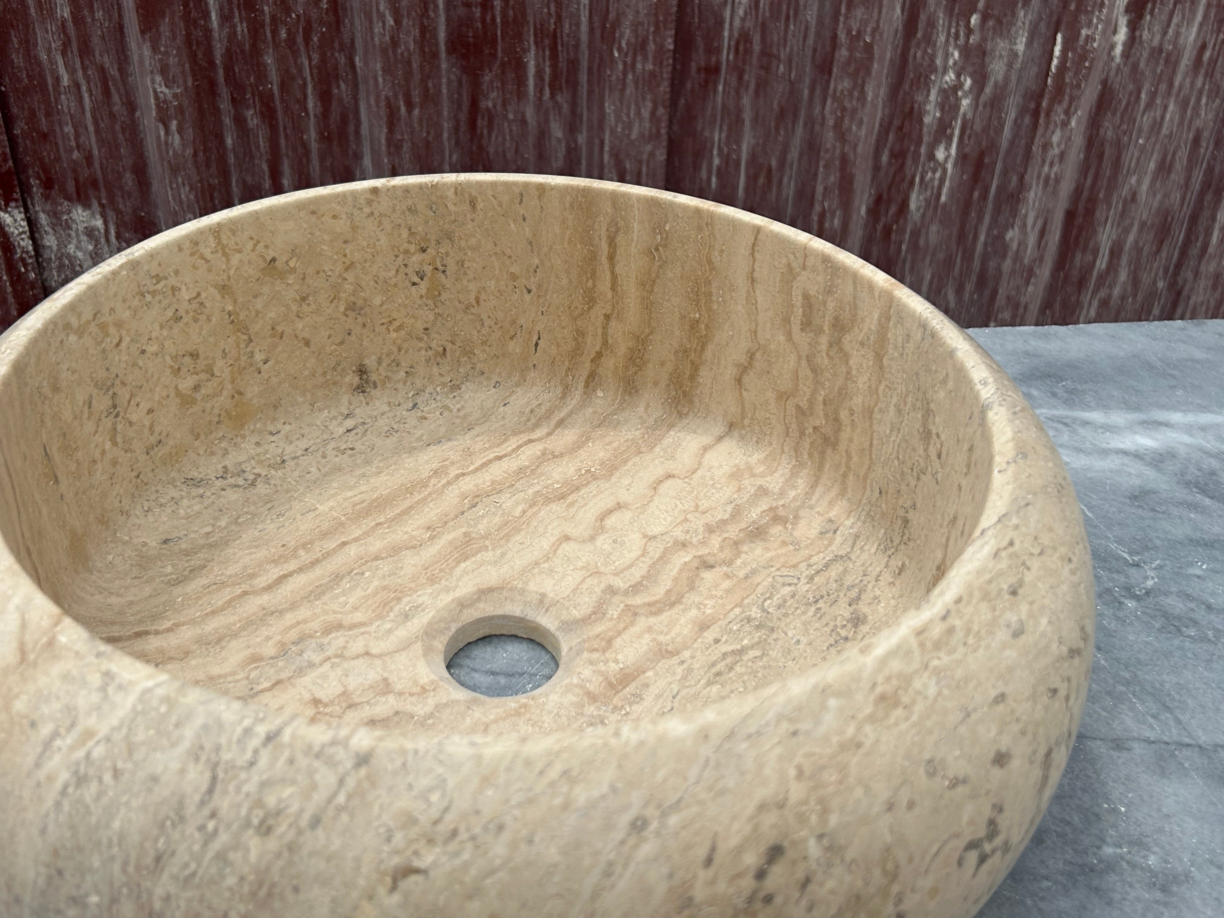 Travertine Sink, Vessel Sink, Farmhouse Sink, Marble Washbasin, Marble For Bathroom Vanity Top