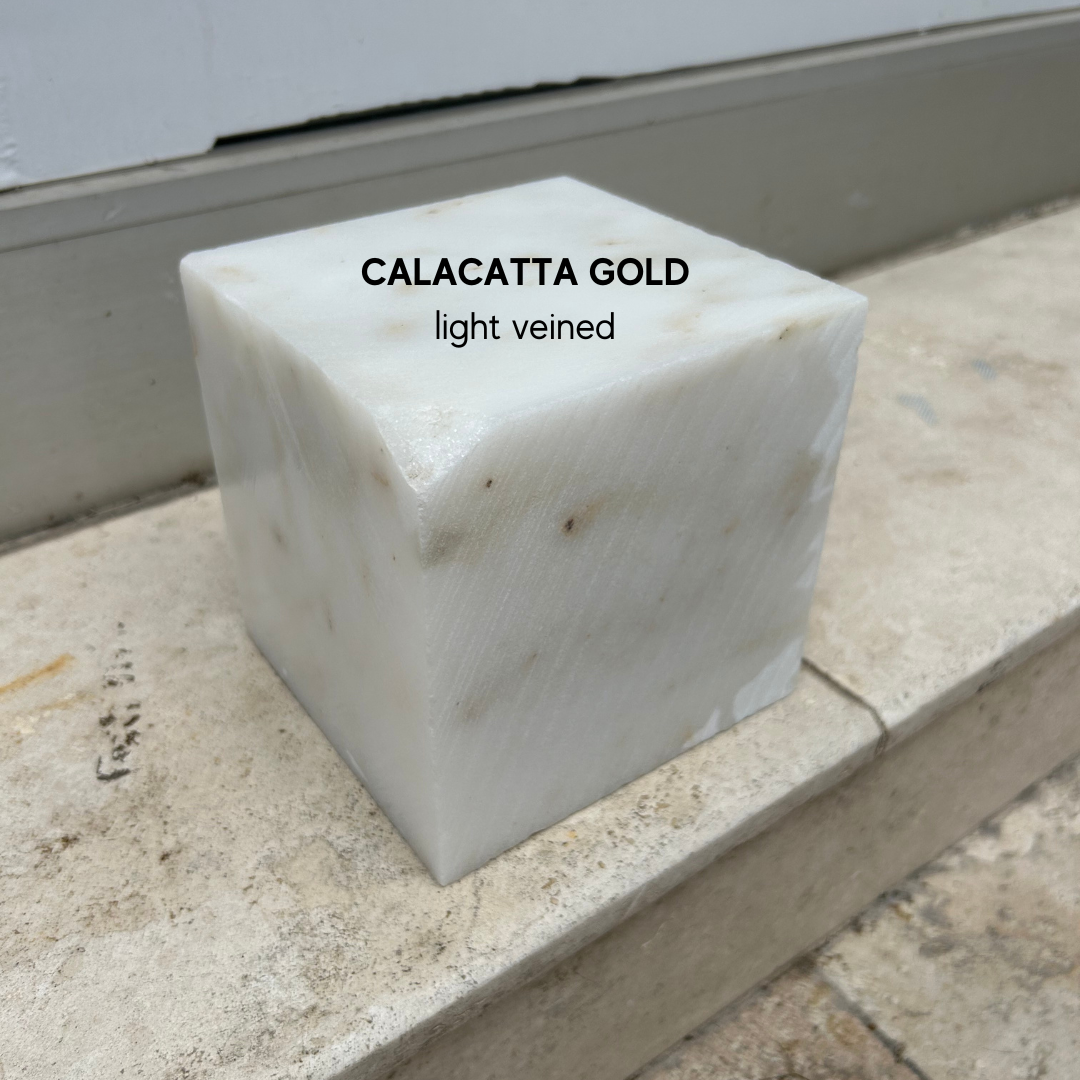 Marble Stone for Carving Sculpture, Calacatta Gold White Marble Block for Stone Carving,  Ideal for Sculpting for Beginners and Experts