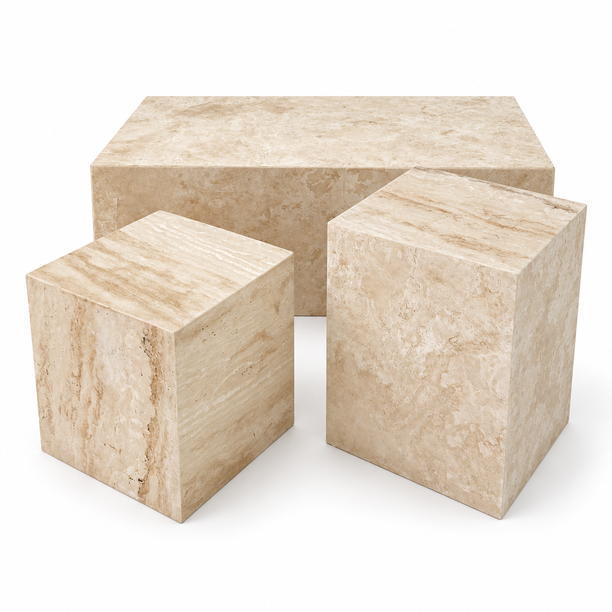 Plinth Marble Small Table, Cube Marble Side Table, Stone Coffee Table, Garden Cocktail Table, Modern Home Decor (Copy) (Copy)