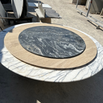 Round Marble Table Top, We produce bulk table tops in various marble types. Please inquire your order to have a quote.