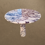 Calacatta Viola Dining Table 36 inch Conical Legged Marble Table