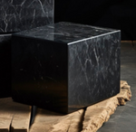 Plinth Marble Small Table, Cube Marble Side Table, Stone Coffee Table, Garden Cocktail Table, Modern Home Decor (Copy) (Copy)