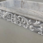 Relief Front Calacatta Sink, Vessel Sink, Farmhouse Sink, Marble Washbasin, Marble Sink For Bathroom Vanity Top