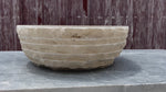 Chiseled Travertine Sink, Vessel Sink Bowl, Farmhouse Sink, Marble Washbasin, Bathroom Vanity Top