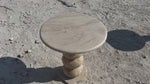 Travertine Side Table, Knotted Shape Leg Coffee Table, Stone Cocktail Table, Garden Small Table, Modern Home Decor