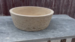 Conical Shaped Travertine Sink, Chiseled Vessel Sink, Farmhouse Sink, Marble Washbasin, Bathroom Vanity Top