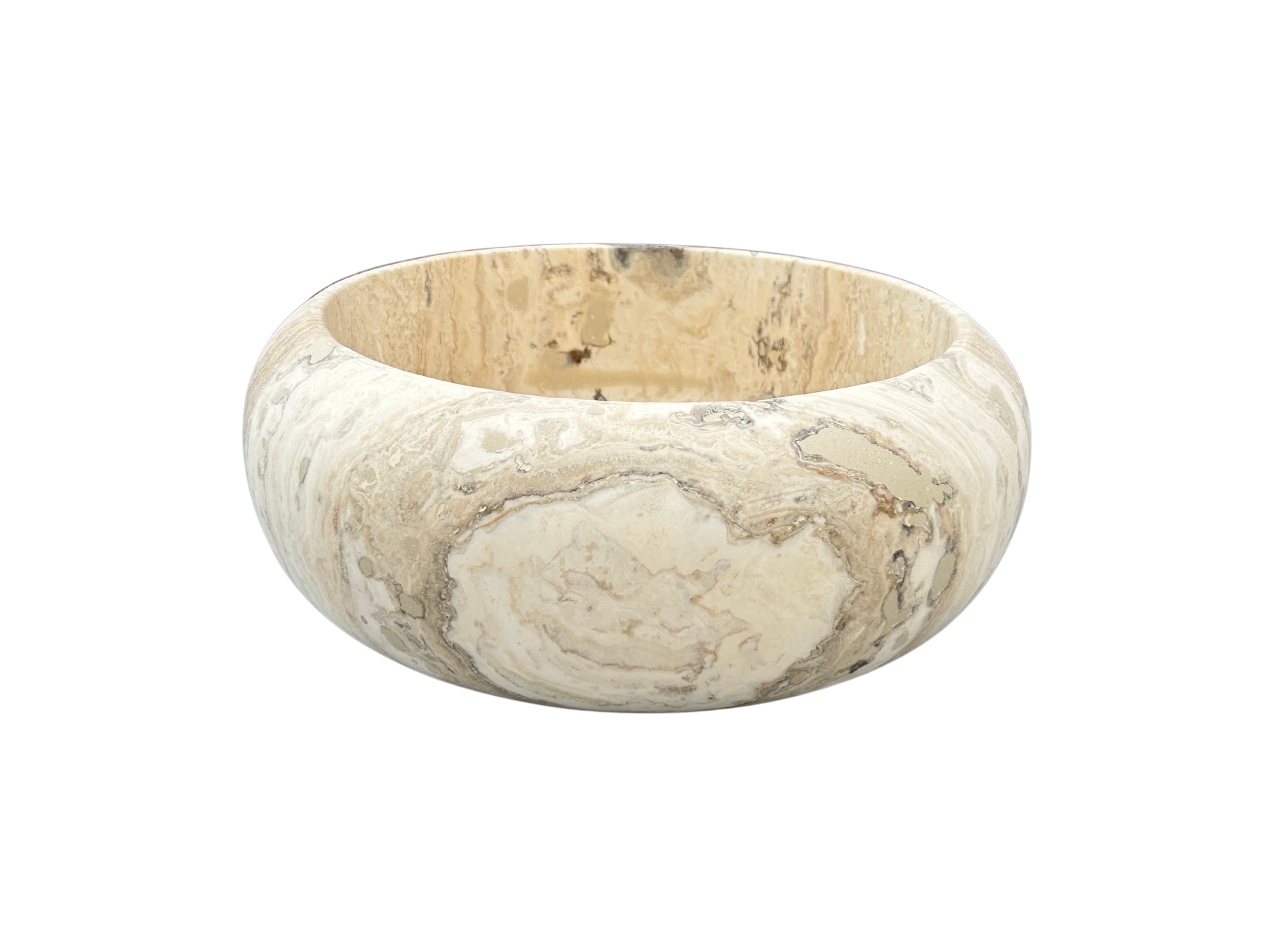 Travertine Marble Sink, Polished Marble Bathroom Vanity Top made of Premium Stone Sink for Farmhouse Powder Room